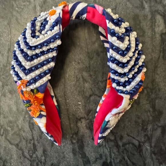 L\'Dezen Tichi Headband - Flora Aztec (#LDxAQ collab)